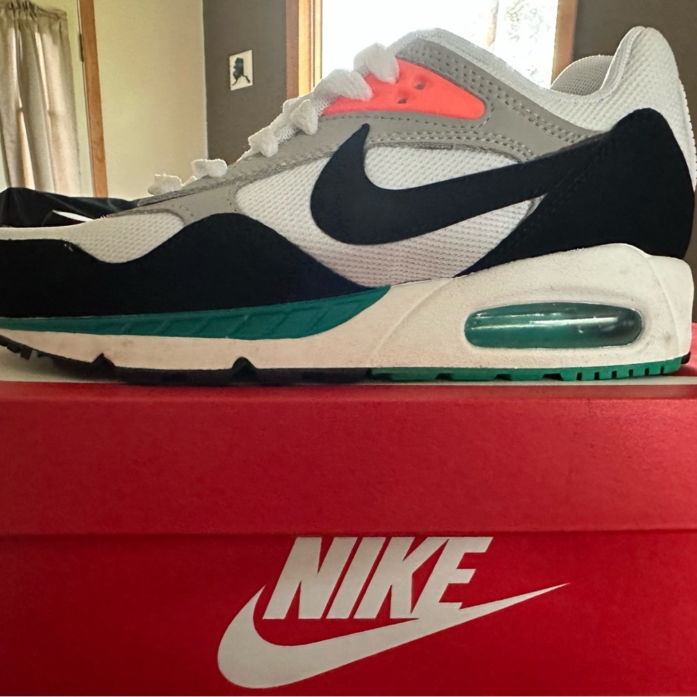Nike Women's Athletic Shoes White Black Teal Coral
